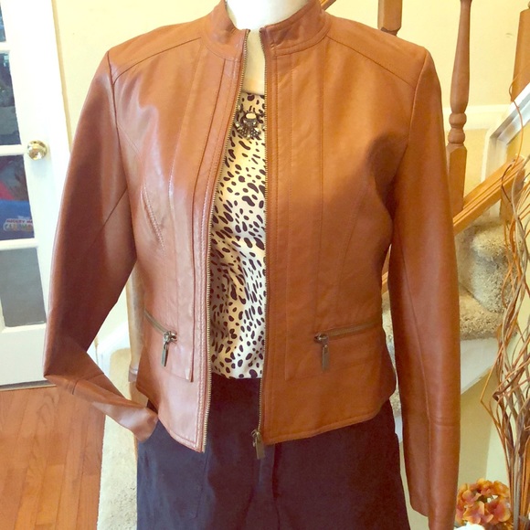 New York & Co. Faux Leather Jacket - Picture 8 of 8